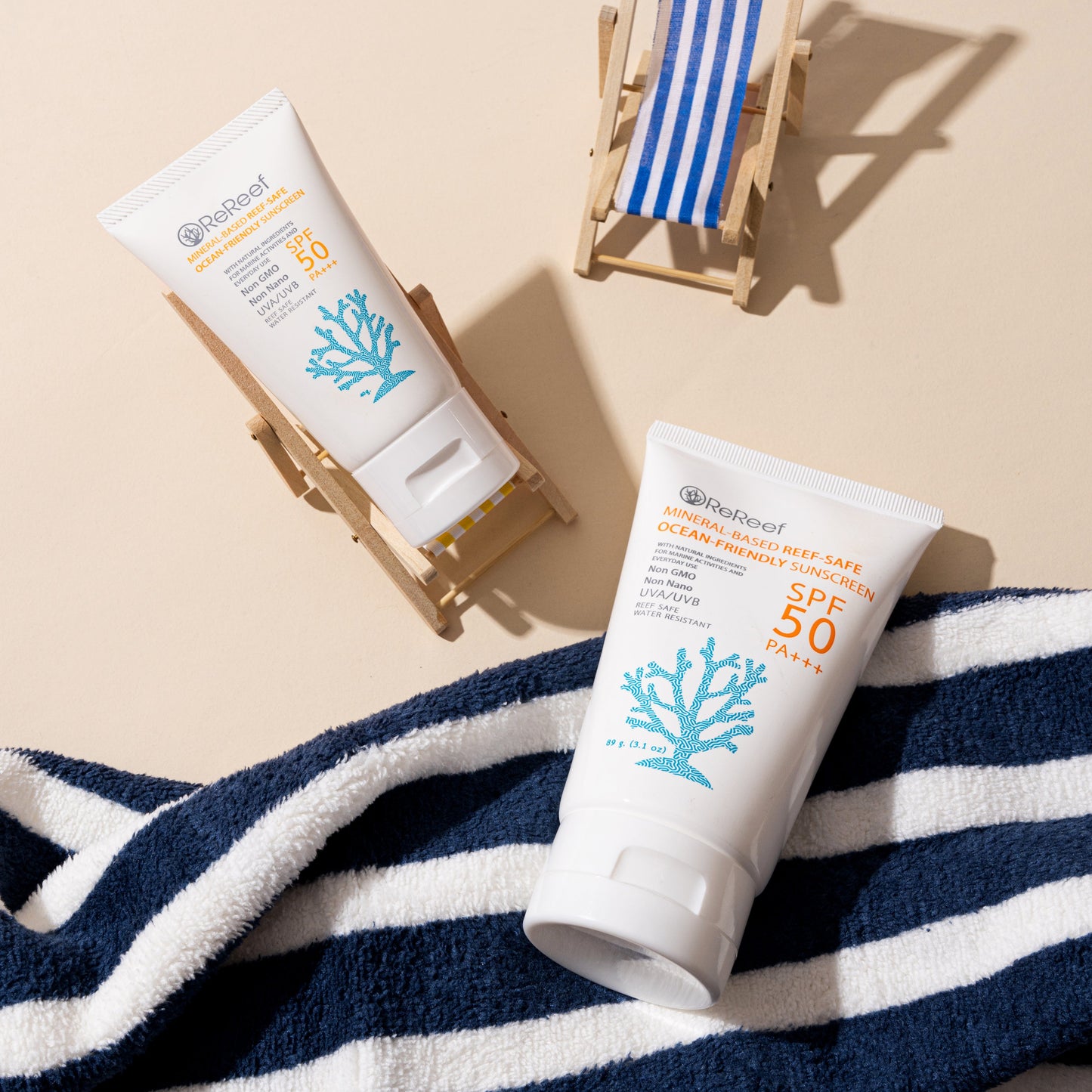 ReReef Mineral-Based Ocean-Friendly Reef-Safe Sunscreen SPF50 PA+++
